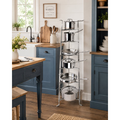 Handcrafted 6-Tier Gourmet Cookware Stand