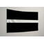 Drapeau à fine ligne blanche (fond noir) — Drapeau