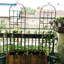 Ensemble de 2 treillis de jardin en métal 86,7 po antirouille pour plantes grimpantes-113175763