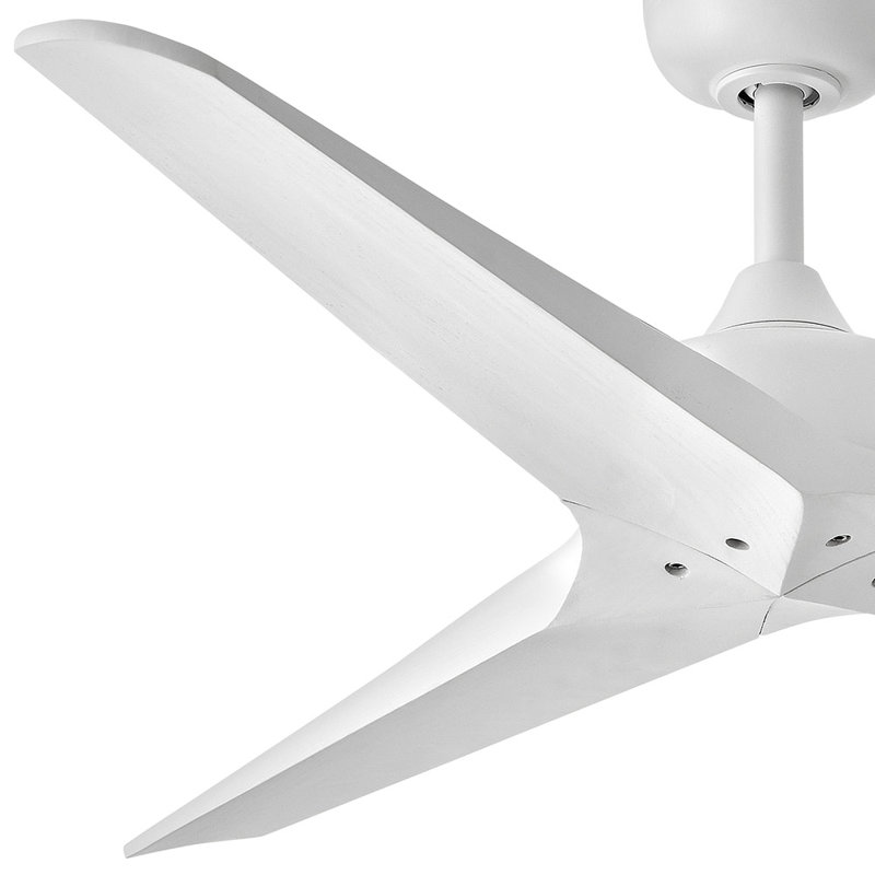 Ventilateur intelligent Chisel 52 po avec télécommande Hiro, Blanc