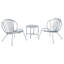 Chaise longue 3 pièces Acapulco avec table d'appoint et ensemble de conversation pour l'extérieur-584114656