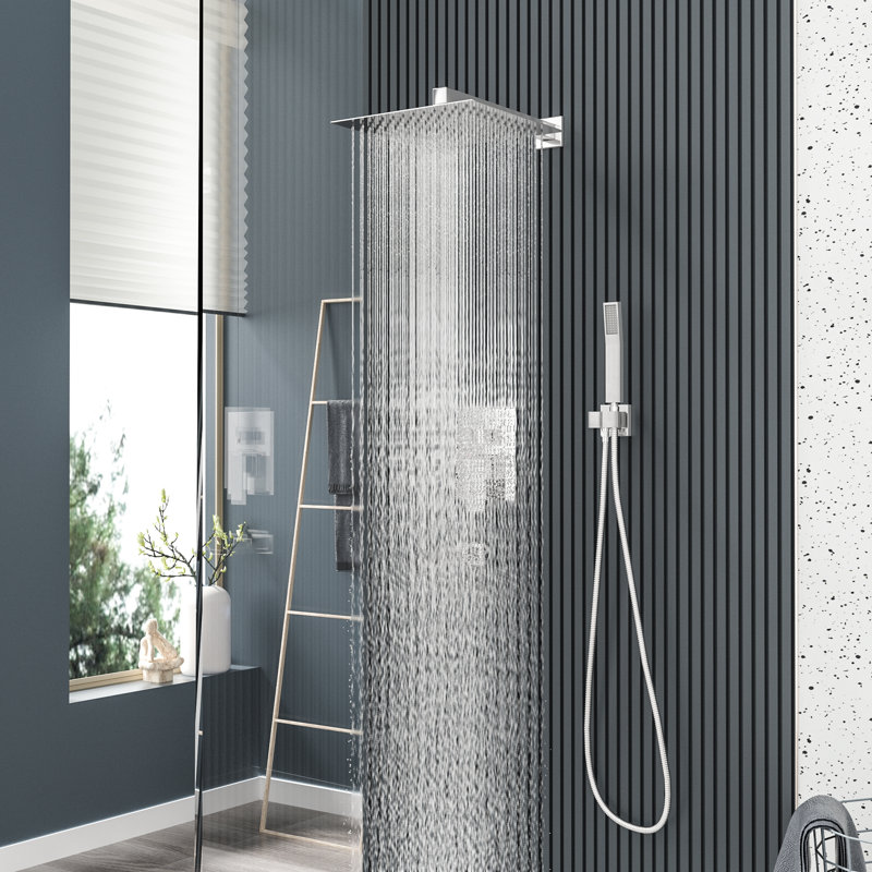 Robinets et systèmes de douche Système de douche complet, Nickel brossé