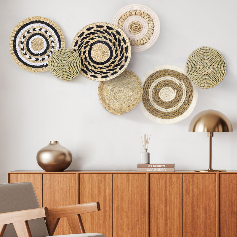 Ensemble de 7 assiettes décoratives bohème Boho