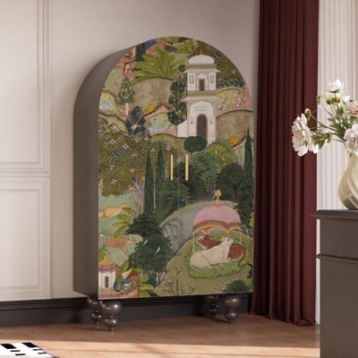 Garde-robe rétro à peinture à l'huile