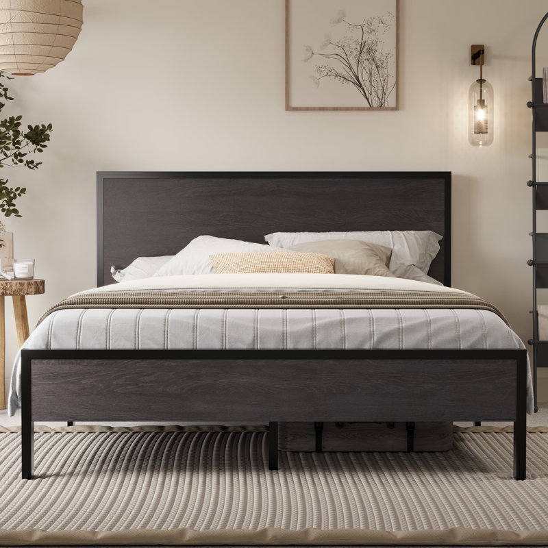 Shaurice Platform Bed, Black, Queen
