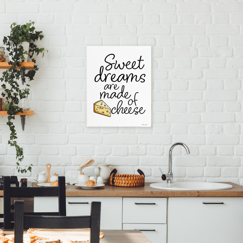 Sweet Dreams Are Made Of Cheese Canvas, conception par Susan Ball, H 30 po x l 24 po