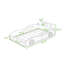 Lit plateforme simple en bois en forme de voiture-1266331737