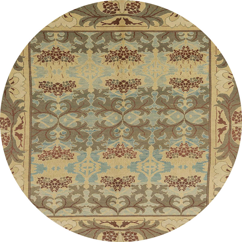 Tapis abstrait moderne 1673, Rond 6 pi