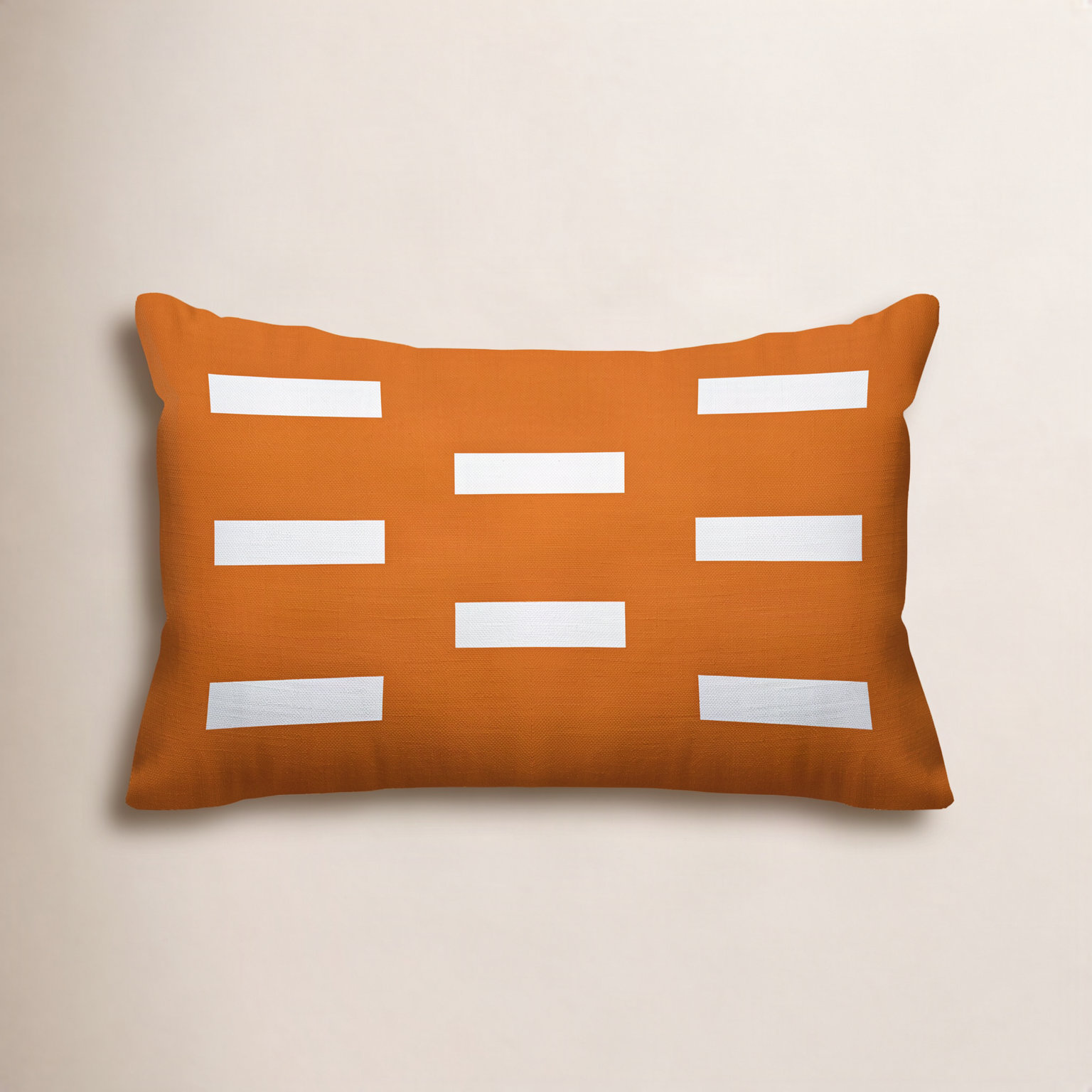 Luella Geometric Indoor/Outdoor Throw Pillow, Orange