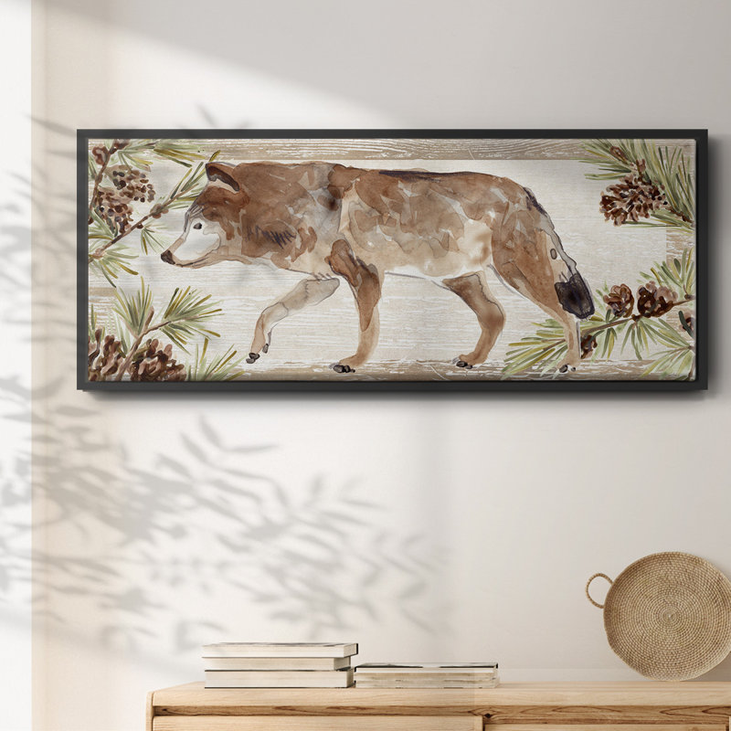 «Rustic Barnwood Animals Collection D», toile encadrée, H 8 po x l 20 po