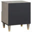 40cm W Solid Wood Bedside Table