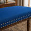 Banc en velours pour causeuse double, sièges de cuisine et de salle à manger, banc capitonné à 2 places avec boutons faits à la main, dossier à oreilles, pieds en acier inoxydable argent brossé, paquet simple-1621269091-1621269092
