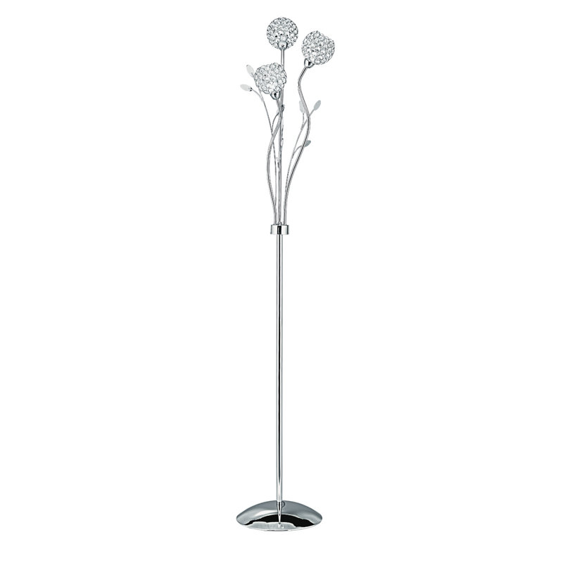 Blackmon 166cm Novelty Floor Lamp, Chrome