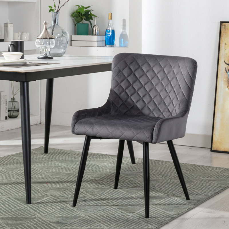Hambling Upholstered Dining Chair, Grey