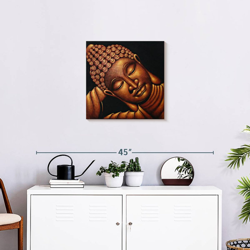 Bouddha endormi Leisha, H 20 po x l 20 po