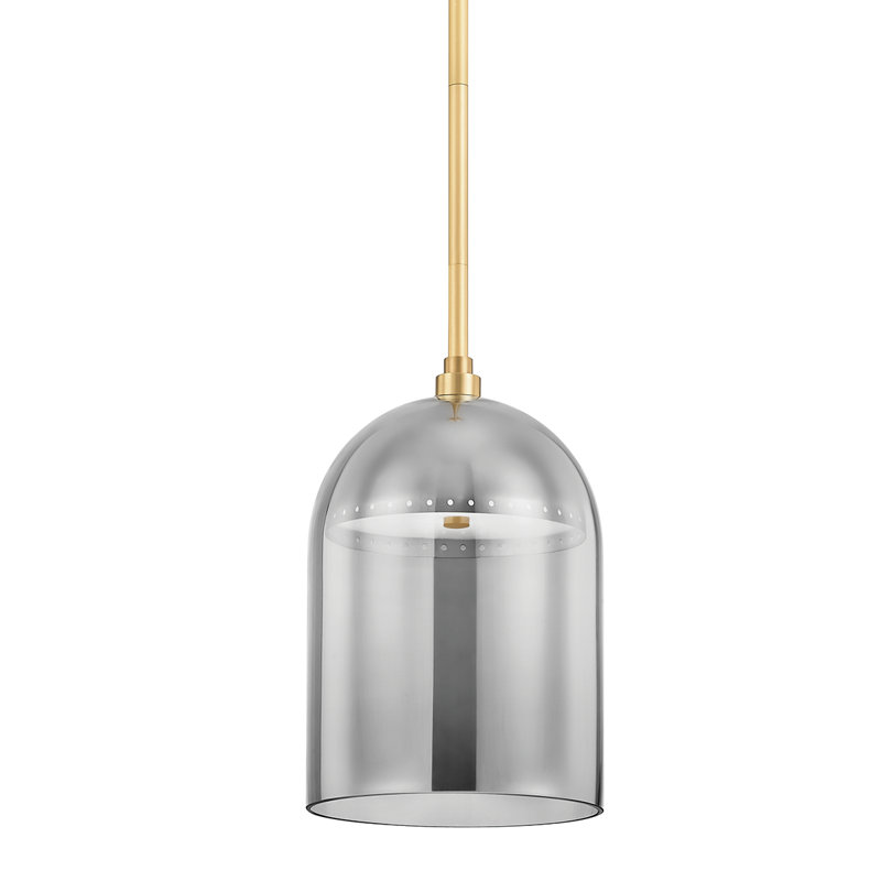 Luminaire suspendu 1 lumière DORVAL, H 18 po x l 9 po x P 9 po