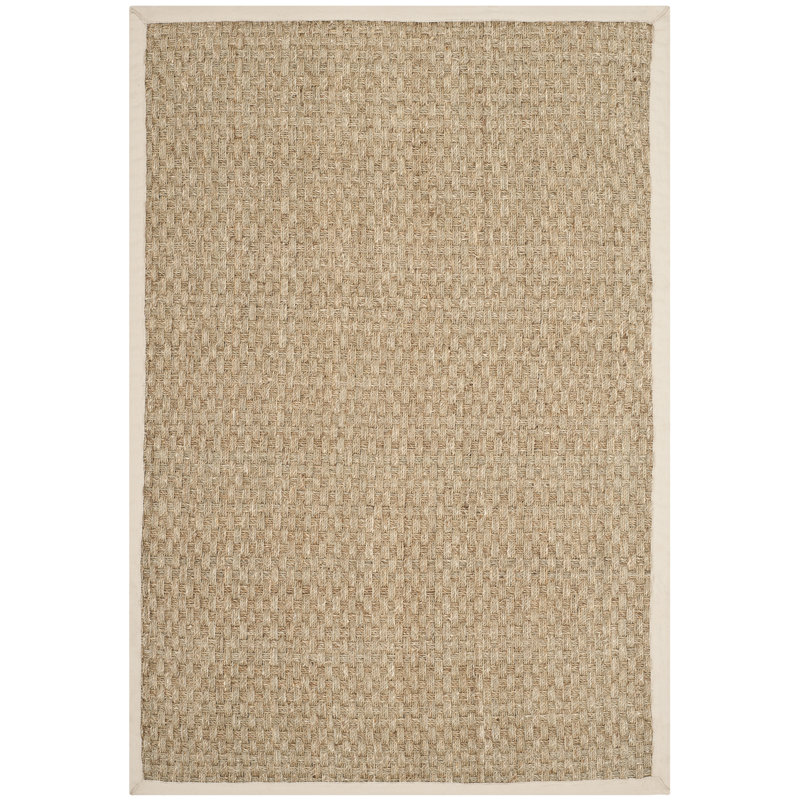 Dollard Natural Fiber Seagrass Rug, Rectangle 4' x 6'