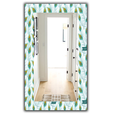 Peacock Feather Mirror