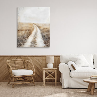 Toile «Soft Prairie Dirt Road», conception par Riley B