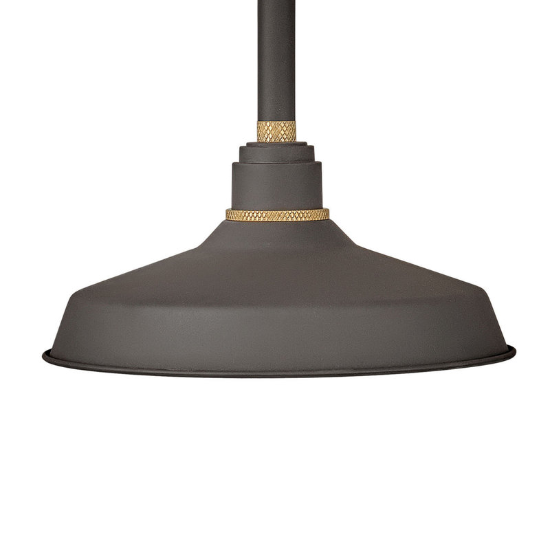 Bertram Aluminum Wall Light, 17" H x 12" W x 20" D, Brown