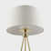 Braynt Metal Tripod Floor Lamp with Glass Shade
