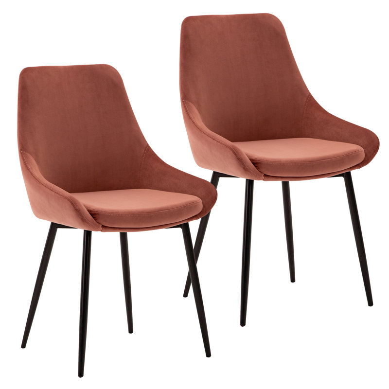 Rocio Upholstered Dining Chair, Pink