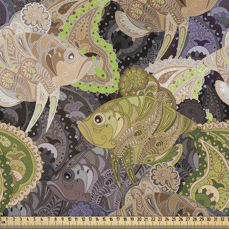 Tissu perse Ambesonne, l 58 po x L 108 po