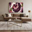 Art sur toile rouge, "Légumes et banane"-287421736