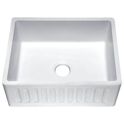 Roine 23.62'' L Single Bowl Solid Surface Kitchen Sink