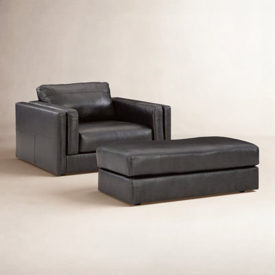 2-Piece Top Grain Leather Living Room Set