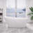 67'' x 29.5'' Freestanding Soaking Acrylic Bathtub