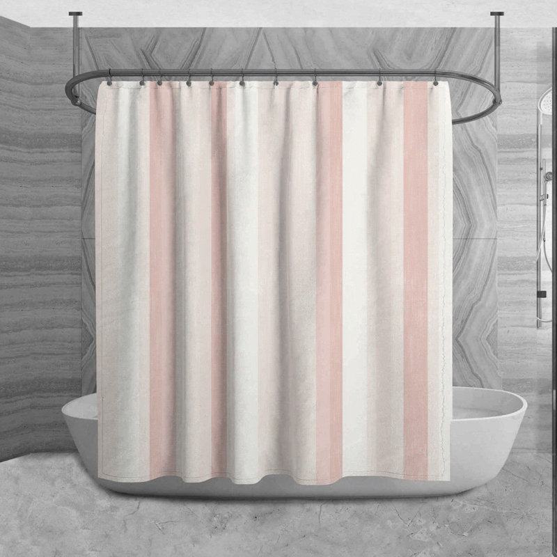 Rideau de douche à rayures Lativia, H 93 po x l 70 po