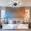 31 ventilateurs de plafond avec lumières, ventilateurs de plafond encastrés modernes avec lumières et télécommande, ventilateur de plafond à profil bas avec lumière, ventilateurs de plafond avec lumières pour la chambre à coucher-25700596