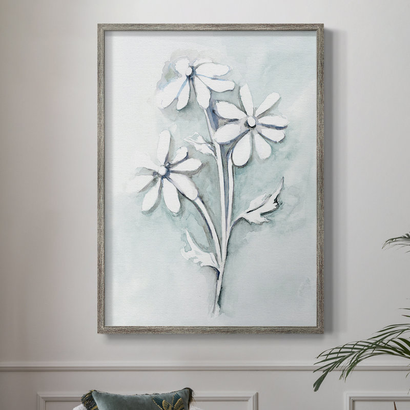 «Bohemian Blue II», reproduction encadrée - bois massif 48177, H 11 po x l 9 po