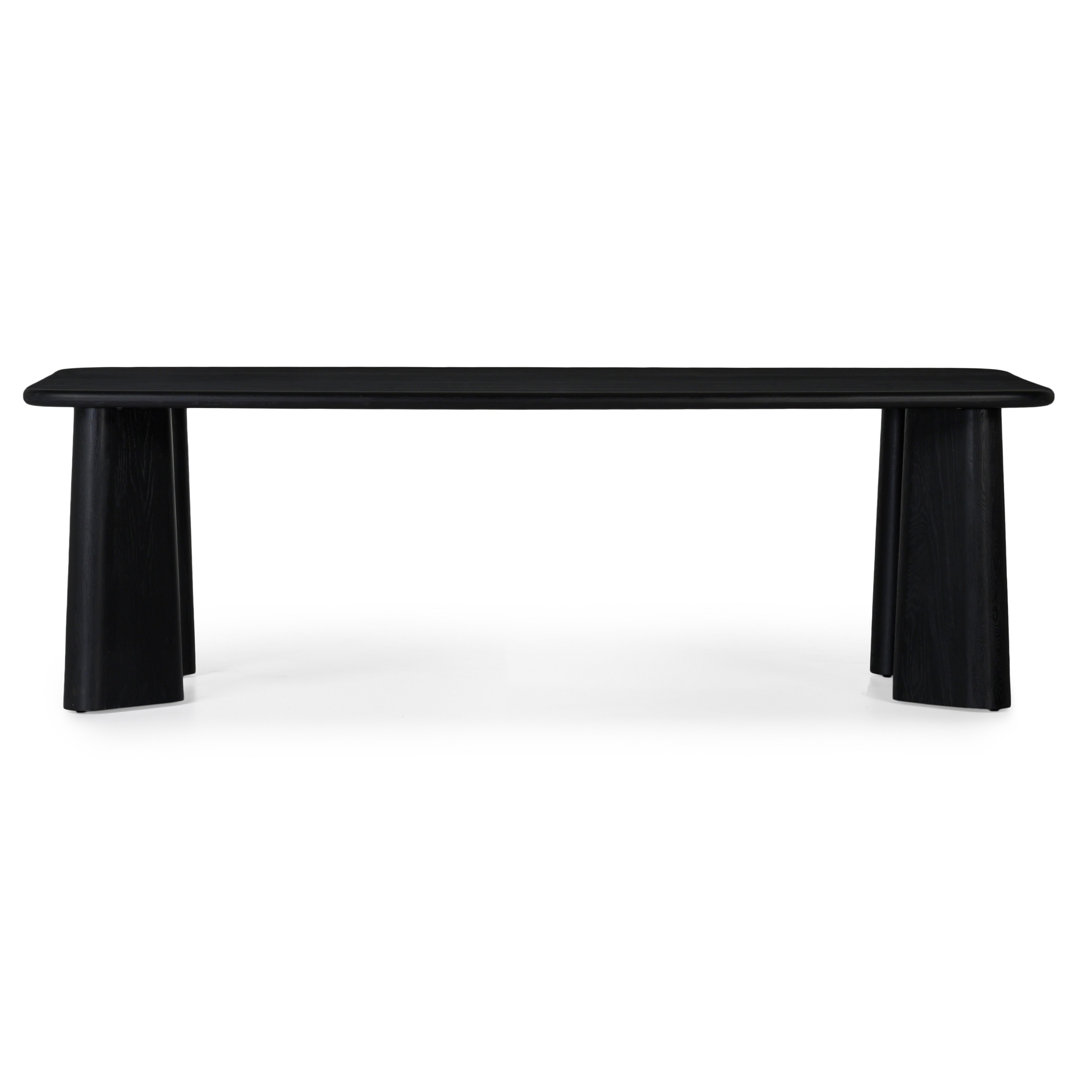 Bauke Oak Solid Wood Dining Table Wade Logan®