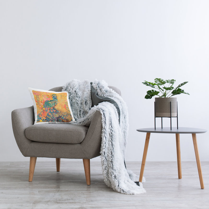  Geometric Polyester Throw Pillow