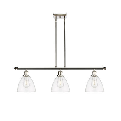 Luminaire suspendu linéaire à 3 lumières pour îlot de cuisine Angelka