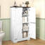 Armoire de rangement Farmhouse avec portes de grange et tablettes réglables-97828891