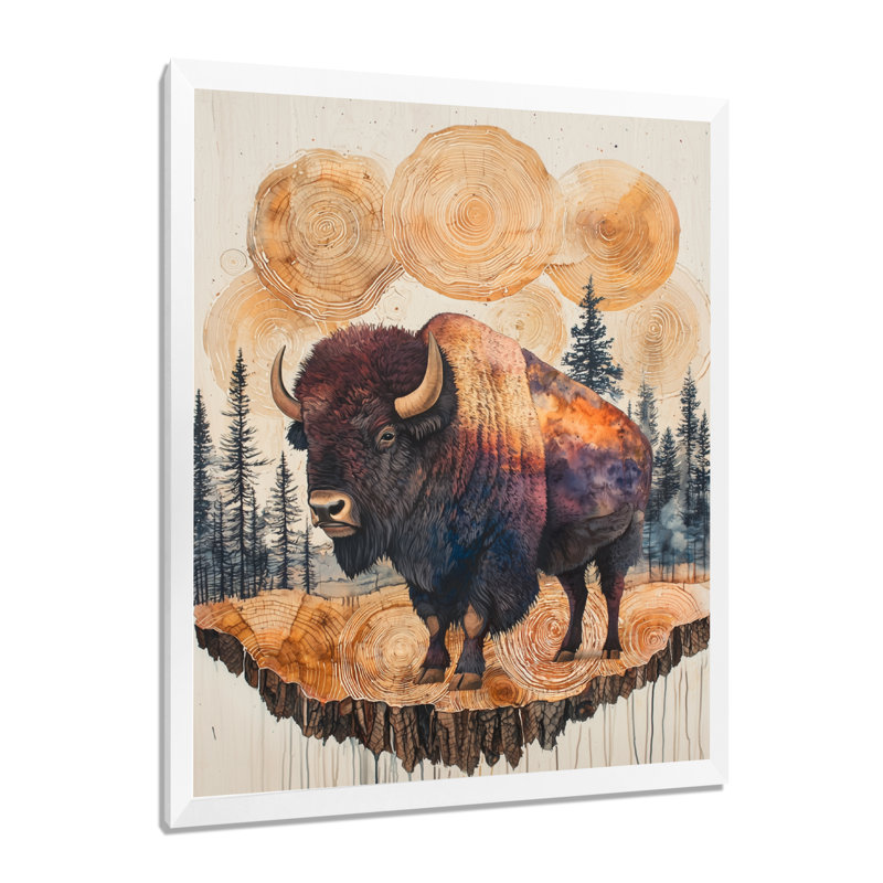 Ginni - Animals Canvas Art Print, H 40 po x l 30 po, Reproduction encadrée d'une seule photo, Blanc