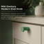 Poignée de meuble ovale moderne Mid-Century ROUS - Poignée de tiroir en aluminium, olive (vert) -90840674