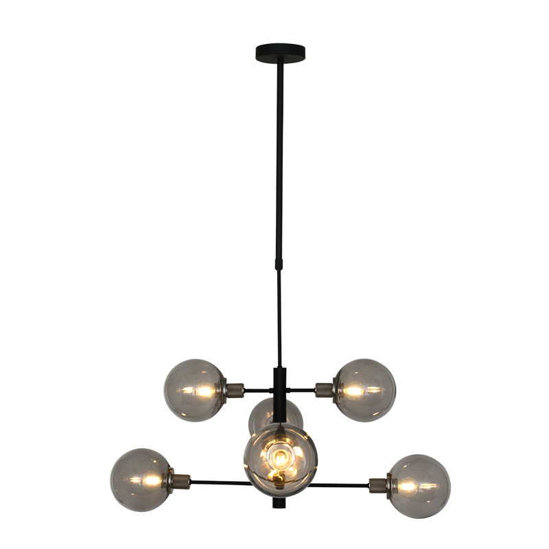 Ernesto 6 - Light Black Unique/Statement Pendant