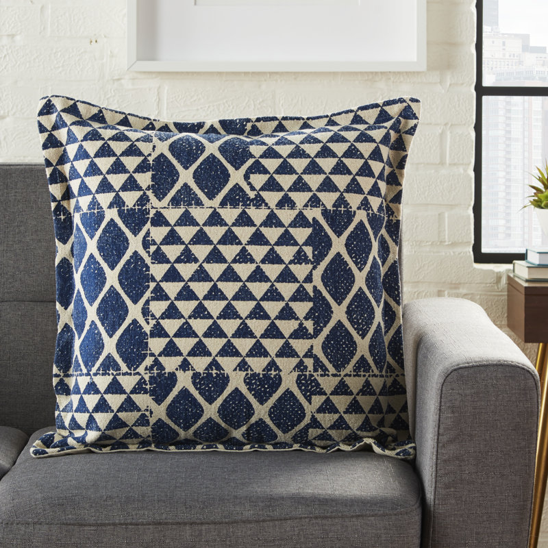Patchwork Cotton Throw Pillow