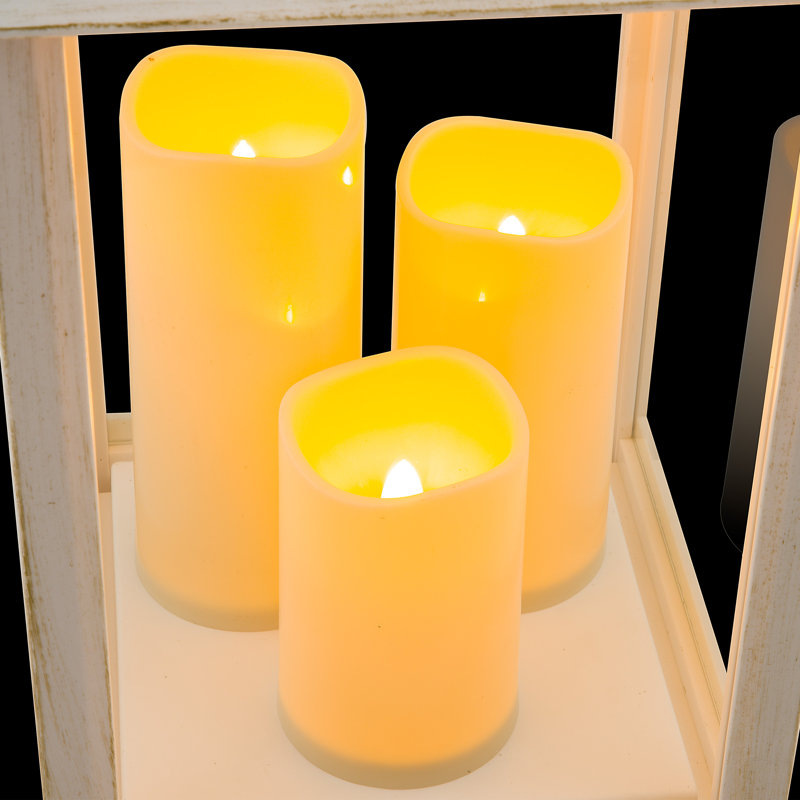 30'' Battery Powered Outdoor Lantern, 22" H x 9" W x 9" D