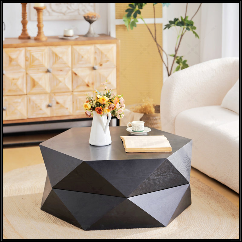 Table basse 36,61 po, Noir