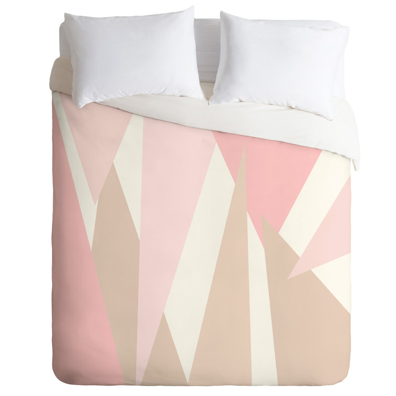 Housse de couette rose années 60, Housse de couette pour lit simple / TG