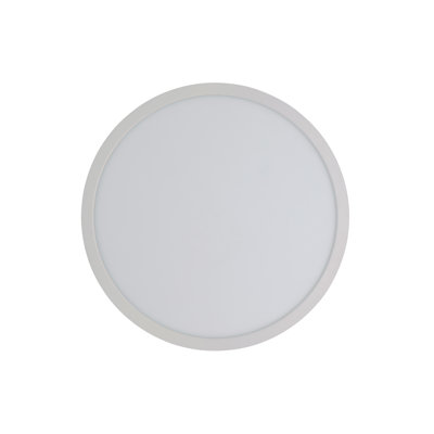 Plafonnier DEL Slim Line II 15 po blanc, format pancake ; température de couleur réglable (5 CCT) de 2 700 à 5 000 K