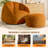 360° Rotating Shell Compression Lazy Sofa with Ottoman - Removable Breathable Plush Chaise Lounge for Living Room-353334621