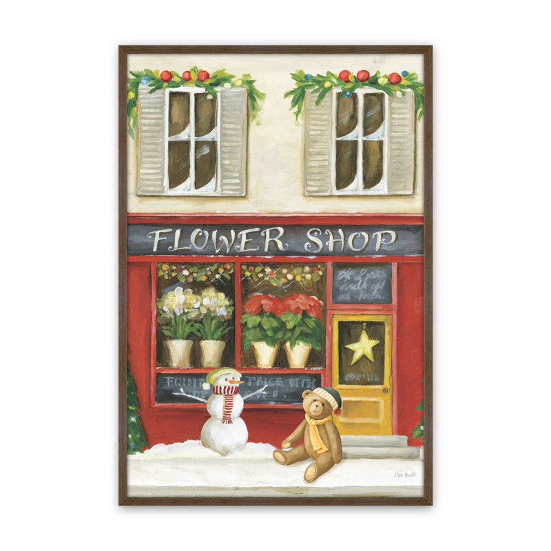 «Winter Teddy Bears IV» par Lisa Audit, reproduction d'art, H 16 po x l 12 po, Brun
