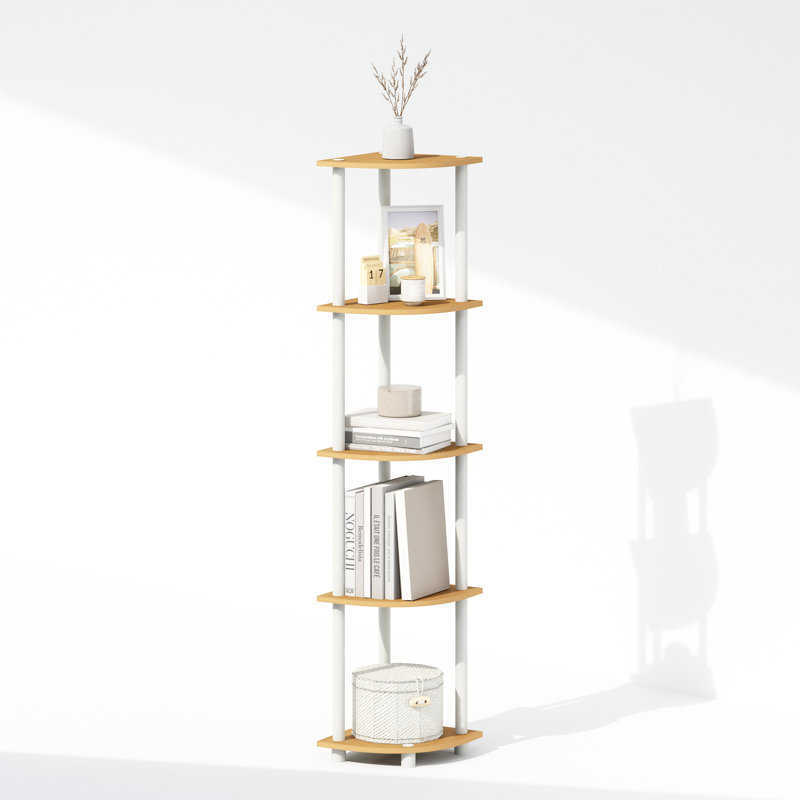 Shamblin Corner Bookcase, Beech/White