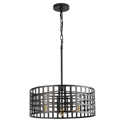 Lustre tambour 3 lumières Stonge